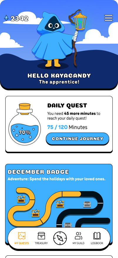 Humanodoro app dashboard